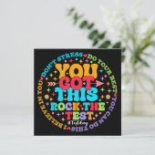 Rock de test leraar testdag je kreeg dit kaart (Staand voorkant)