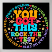 Rock de test leraar testdag je kreeg dit poster (Voorkant)