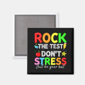 Rock De Test Leuk voor Docenten Studenten Kinderen Magneet (Voorkant / Achterkant)
