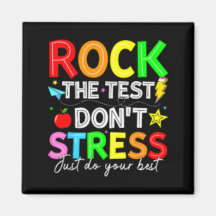 Rock de test leuk voor leraren studenten kinderen magneet