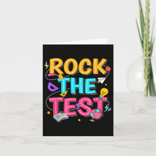Rock de test Motivatie testdag voor de leraar Kaart