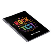 Rock de Test Niet Stress Grappig Motivatie Notitieboek (Rechterzijde)