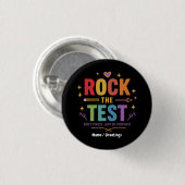 Rock de Test Niet Stress Grappig Motivatie Ronde Button 3,2 Cm (Voorkant /achterkant)