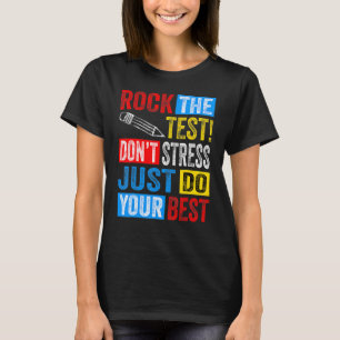 Rock De Test Retro  Testing Day Teacher 2 T-shirt