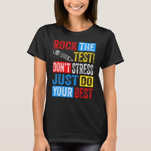 Rock De Test Retro Testing Day Teacher 2 T-shirt (Voorkant)