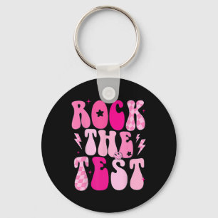 Rock De Test Schattigee Test Dag Teacher Staar Tes Sleutelhanger