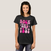 Rock De Test Schattigee Test Dag Teacher Staar Tes T-shirt (Voorkant volledig)