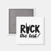 Rock de test Testdag examen voor leraar leerling Magneet (Voorkant / Achterkant)