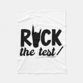 Rock de test testdag examen voor leraar student fleece deken (Voorkant)