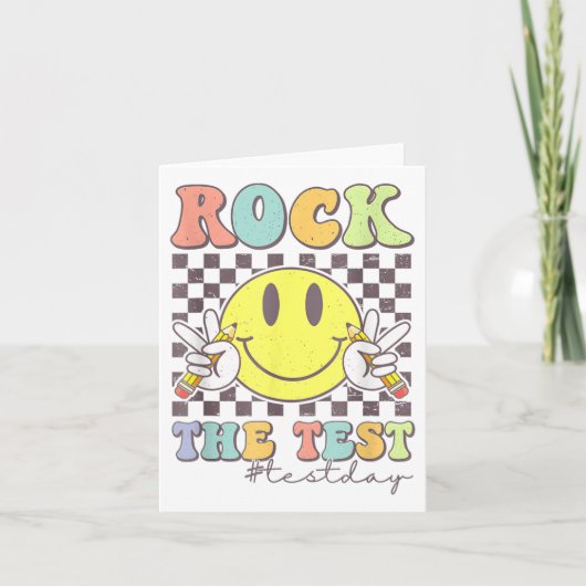 Rock De Test Testen Motivatie Docent Kaart (Voorkant)