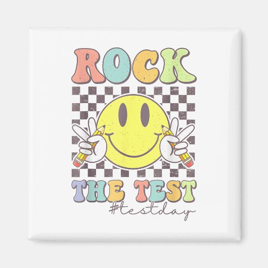 Rock De Test Testen Motivatie Docent Magneet (Voorkant)