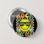Rock De Test Testen Motivatie Docent Ronde Button 5,7 Cm (Voorkant /achterkant)