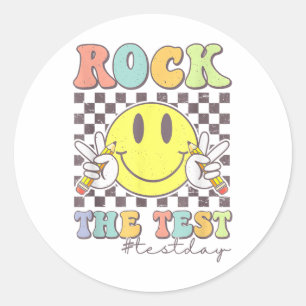Rock De Test Testen Motivatie Docent Ronde Sticker