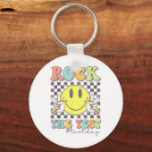 Rock De Test Testen Motivatie Docent Sleutelhanger (Voorkant)