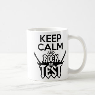 Rock de testdag leraar testen idee school koffiemok