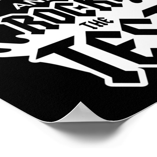 Rock de testdag leraar testen staat idee school poster (Hoek)