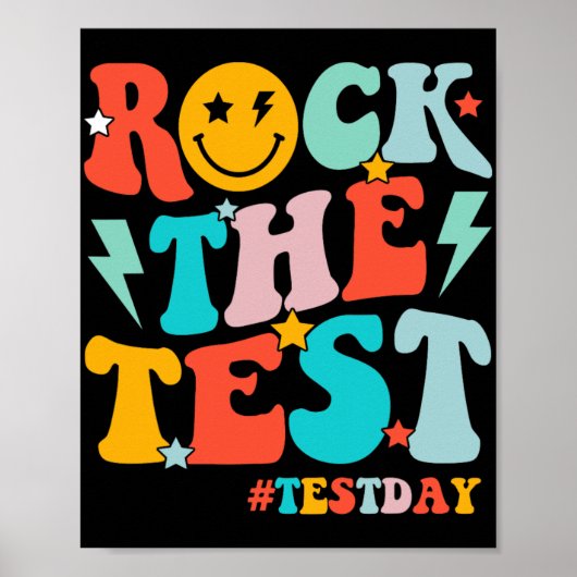 Rock de testdag Motivatie studenten Ki Poster (Voorkant)