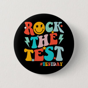 Rock de testdag Motivatie studenten Ki Ronde Button 5,7 Cm