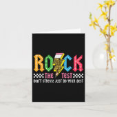 Rock de testdag niet stress ABCD Alphabe Kaart (Gele Bloem)