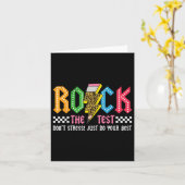 Rock de testdag niet stress ABCD Alphabe Kaart (Gele Bloem)