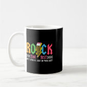 Rock de testdag niet stress ABCD Alphabe Koffiemok (Links)