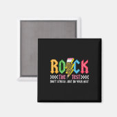 Rock de testdag niet stress ABCD Alphabe Magneet (Voorkant / Achterkant)