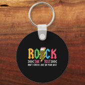 Rock de testdag niet stress ABCD Alphabe Sleutelhanger (Voorkant)