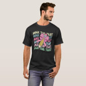 Rock de testdag niet stress potlood kokos t-shirt (Voorkant volledig)