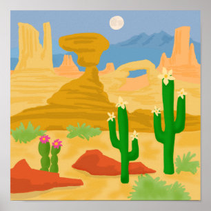 Rock Desert Poster