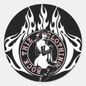 Rock deze kleding Stickers (Voorkant)