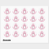 Rock deze kleding Stickers roze Baby fles (Vel)
