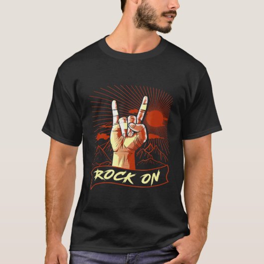 Rock die Funny Rock beklimt op Shirt (Voorkant)