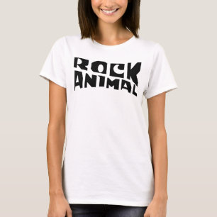 rock dier typografie logo ontwerp T-shirt