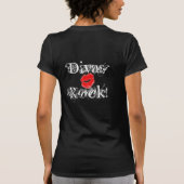 "Rock Diva, Divas Rock T-Shirt" —  T-shirt (Achterkant)