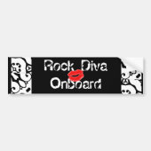 "Rock Diva Onboard Bumpersticker" —  Bumpersticker (Voorkant)