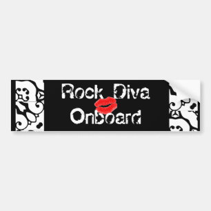 "Rock Diva Onboard Bumpersticker" —  Bumpersticker
