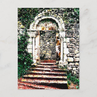 Rock Doorway en trap in Moorish Castle Briefkaart