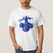 Rock Drummer T-Shirt (Voorkant)