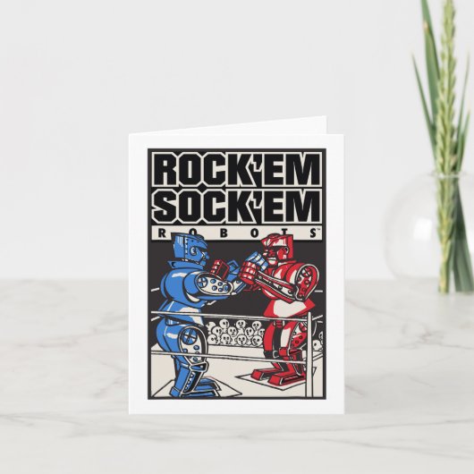 Rock em Sock em Robots Boxing Ring Kaart (Voorkant)