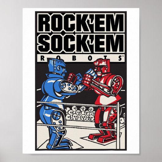 Rock em Sock em Robots Boxing Ring Poster (Voorkant)