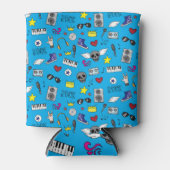 Rock Emo Muziek Tiener Patroon Blikjeskoeler (Voorkant)