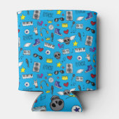 Rock Emo Muziek Tiener Patroon Blikjeskoeler (Achterkant)