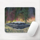 Rock- en boomreflectie, Lily Pond, White Muismat (Met muis)