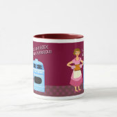 Rock en Casserole Kitsch Fun Retro Humor Mok (Midden)