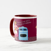 Rock en Casserole Kitsch Fun Retro Humor Mok (Voorkant links)