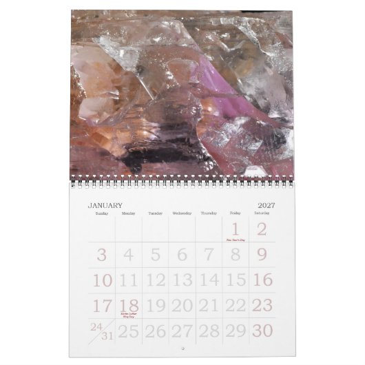 Rock- en Gem-Collectie agenda Kalender (Jan 2027)