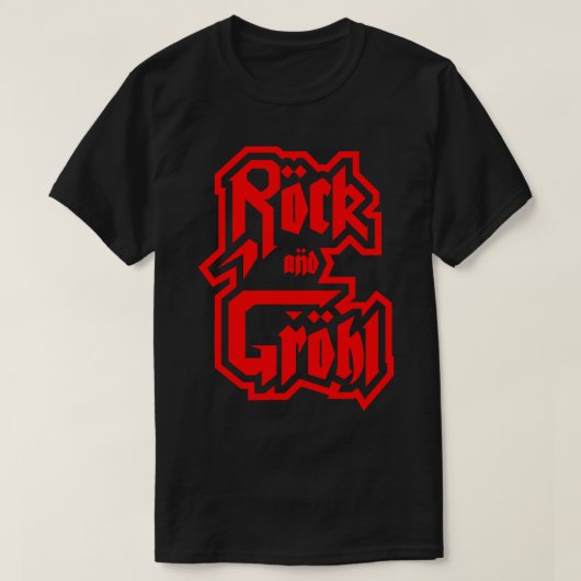 Rock en GROHL T-shirt (Design voorkant)