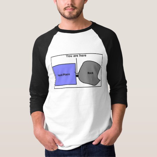 Rock en Hard Place T-shirt (Voorkant)