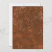 Rock en Roll 50th Birthday Guitar Rustic Brown Kaart (Achterkant)