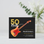 Rock en Roll 50th verjaardagsfeestje 50 rocks (Staand voorkant)